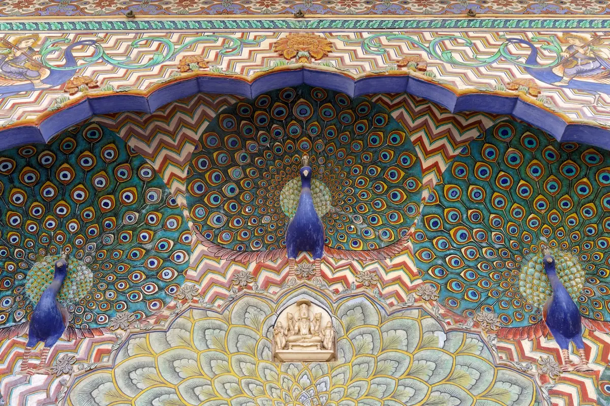 The Peacock Gate in the Pritam Niwas Chowk
