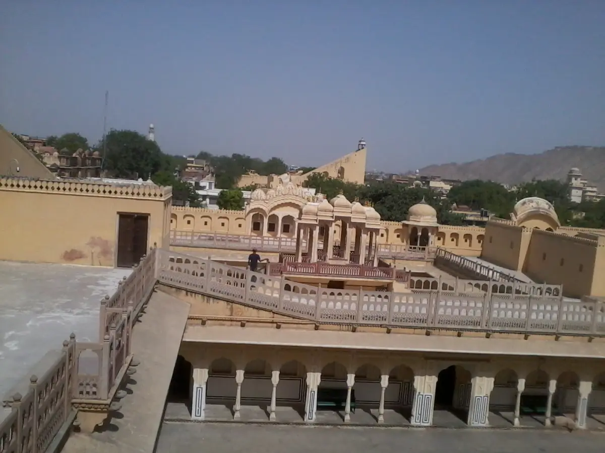 The upper levels seen from inside the Hawa Mahal